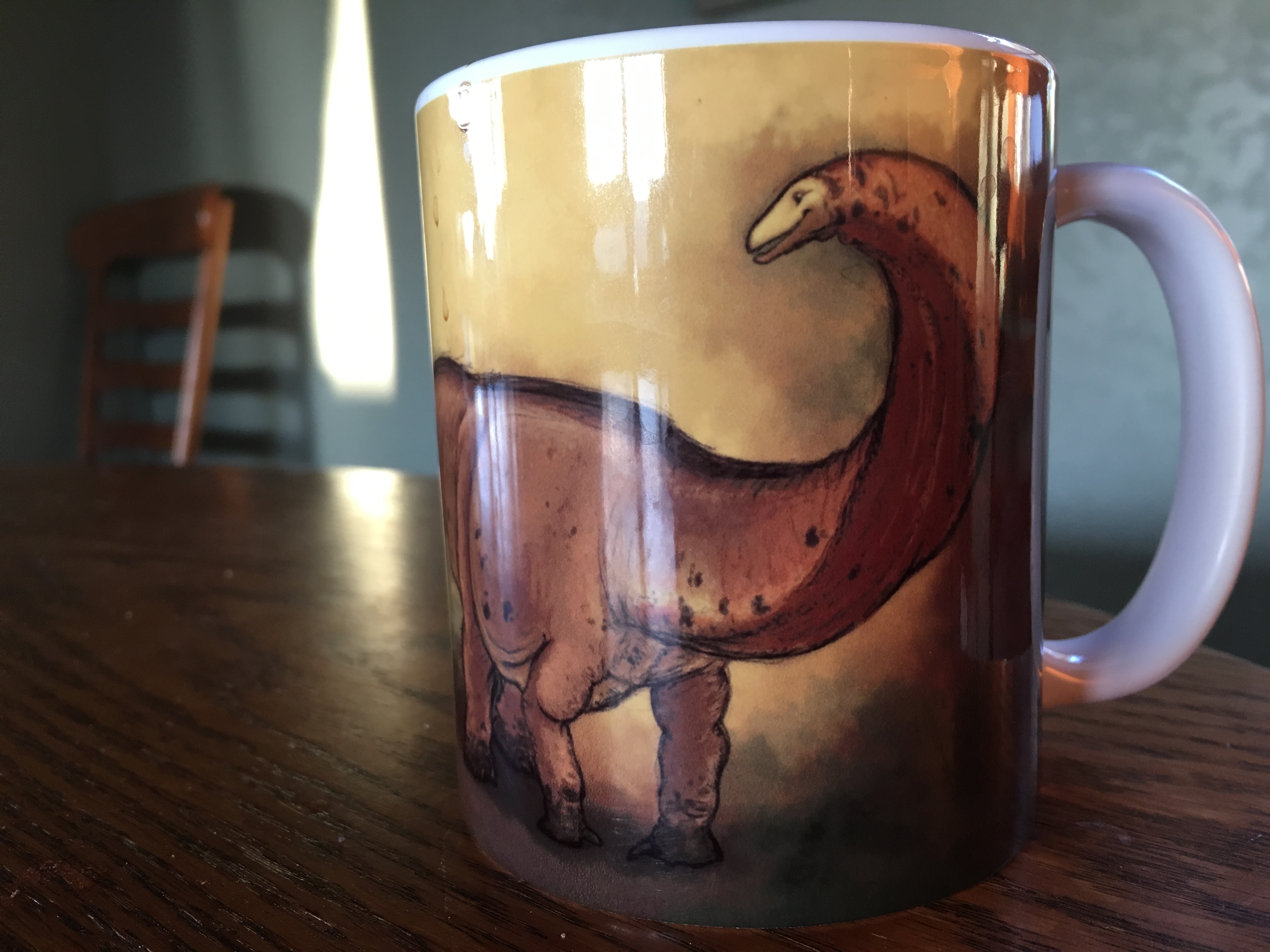 Apatosaurus mug. One of my favorite mugs!