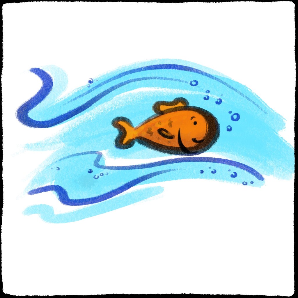 A little fish minding his own business