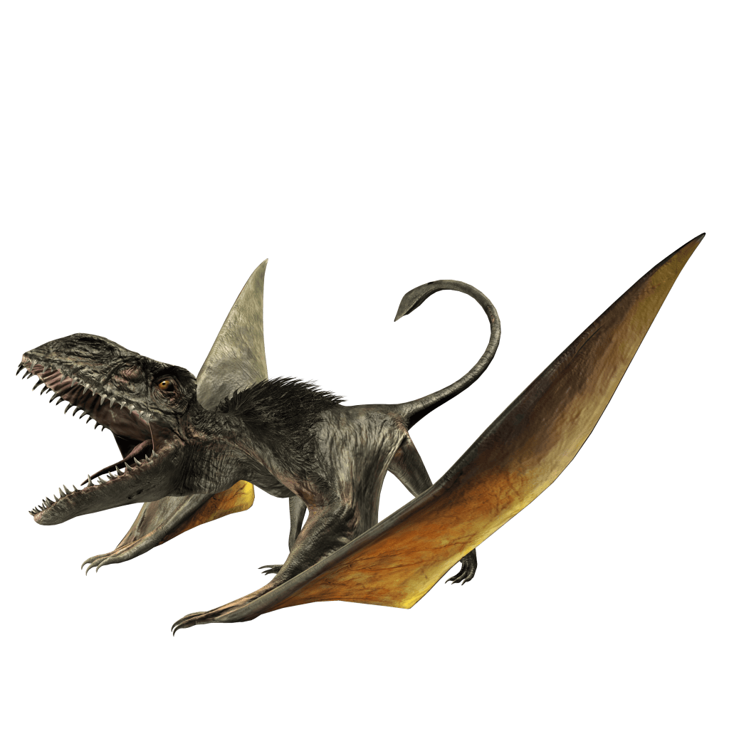 Jurassic Park monster blend of frog, fish, lizard, and a dash of Dimorphodon.